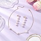 Комплекты ювелирных изделий из латуни SJEW-JS01339-1