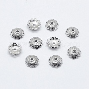 Многолепестковые латунные причудливые шапочки для бусинок KK-F727-84P-NF
