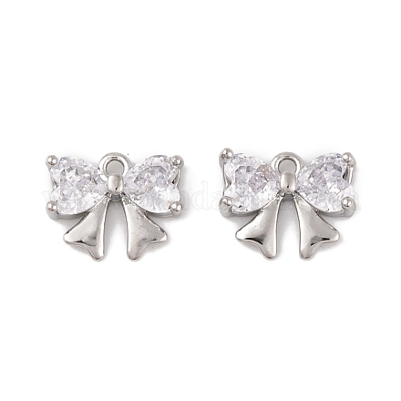 Латунные микропаве прозрачные кубические циркониевые подвески KK-L212-11P-1