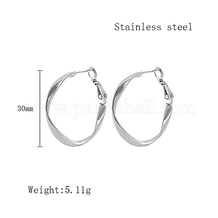 Серьги-кольца из нержавеющей стали QX9021-5-1