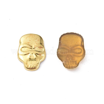 Латунные заклепки с черепом KK-WH0033-85G-1