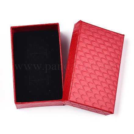 Шкатулки для драгоценностей из фактурного картона с ромбами CBOX-T006-02D-1
