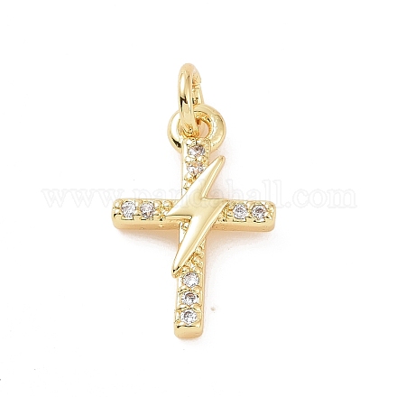 Латунные микро проложить кубического циркония подвески KK-C012-40G-1