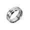 Tarnish Resistant 316L Surgical Stainless Steel Wide Band Finger Rings, Stainless Steel Color, US Size 10 1/4(19.9mm)
