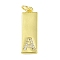 Brass Micro Pave Clear Cubic Zirconia Pendants, Cadmium Free & Nickel Free & Lead Free, Real 18K Gold Plated, Rectangle, Letter A, 23.5x7.5x2mm, Hole: 3mm