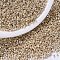 MIYUKI Delica Beads, Cylinder, Japanese Seed Beads, 11/0, Galvanized Dyed, (DB0433) Galvanized Champagne, 1.3x1.6mm, Hole: 0.8mm, about 100000pcs/500g