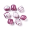 Handmade Porcelain Beads, Famille Rose Porcelain, Owl, Camellia, 17x15x13mm, Hole: 3mm