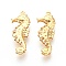 304 Stainless Steel Pendants, Sea Horse, Golden, 26.5x10x4mm, Hole: 1mm