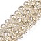 Electroplate Transparent Glass Beads Strands, , Faceted, Rondelle, PapayaWhip, 10x7.5mm, Hole: 1.4mm, about 70pcs/strand, 20.87 inch(53cm)