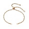 304 Stainless Steel Singapore Chain Slider Bracelet Making, Golden, 9-7/8 inch(25cm), Hole: 3mm