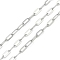 Non-Tarnish 304 Stainless Steel Link Chains, Soldered, Stainless Steel Color, 6.5x3x0.5mm