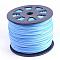 Faux Suede Cords, Faux Suede Lace, Cornflower Blue, 1/8 inch(3mm)x1.5mm, about 100yards/roll(91.44m/roll), 300 feet/roll