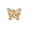 Brass Micro Pave Cubic Zirconia Pendants, Butterfly Charms, with Jump Ring, Cadmium Free & Lead Free, Rack Plating, Long-Lasting Plated, Real 18K Gold Plated, 18x21x4mm, Hole: 3mm
