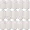 SUNNYCLUE 1 Box 20Pcs Metal Charm Engraved Blank Stamping Tags 49mm Silver Stainless Steel Flat Tag Rectangle Charms for Jewelry Making Charms Necklaces Keychains Christmas Women Adults Beginners