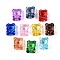 Baking Paint Transparent Glass Beads, Bear with Heart, Mixed Color, 20~20.5x14.5~15x13.5~14mm, Hole: 1.5~1.6mm