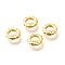 Brass Beads, Cadmium Free & Nickel Free & Lead Free, Flat Round, Real 18K Gold Plated, 7.5~8x1.7mm, Hole: 4.5mm