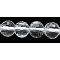 Synthetic Quartz Crystal Beads Strands, Quartz Crystal, Faceted(128 Facets), Round, Synthetic Crystal, 6mm, Hole: 0.8mm, about 67pcs/strand, 15 inch