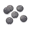 304 Stainless Steel Links connectors, Flat Round, Electrophoresis Black, 10x1mm, Hole: 1.3mm