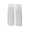 Brass Tassel Big Pendants, Long-Lasting Plated, Nickel Free, Real Platinum Plated, 49.5x13.5x1mm, Hole: 1.2mm