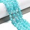 Natural Amazonite Beads Strands, Faceted, Flat Round, 6~7.5x4~5.5mm, Hole: 0.8~1mm, about 56~70pcs/strand, 15.31~16.10 inch(38.9~40.9cm)