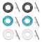 6Sets 3 Colors 304 Stainless Steel Toggle Clasps, with Enamel, Ring, Stainless Steel Color, Mixed Color, Ring: 29.5x2mm, Inner Diameter: 12mm, Bar: 21x7x3mm, Hole: 2mm, 2sets/color