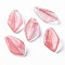 Cherry Quartz Glass Pendants, Rhombus, 21x11x4mm, Hole: 0.8mm