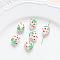 Lampwork Beads, 3D Strawberry, White, 15x11mm