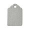 100Pcs Paper Gift Tags, Rectangle, Silver, 3x2x0.04cm