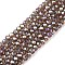 Electroplate Glass Beads Strands, AB Color Plated, Faceted, Rondelle, Gray, 2.9~3.3x2mm, Hole: 0.8mm, about 144~150pcs/strand, 35~37cm