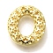 Brass Pendants, Hollow Letter Charms, Rack Plating, Long-Lasting Plated, Cadmium Free & Lead Free, Letter O, 22x20.5x6.5mm, Hole: 5x2.7mm