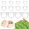 60Pcs 3 Styles Alloy Pendants, Hollow, Cat Head Charm, 1Pc Wooden Stitch Marker Storage Boxes, Platinum, 12~20.5x12.5~21x1.5mm, 20pcs/style