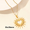 Stainless Steel Heart-shaped Necklace Jewelry DIY Accessories,PVD Vacuum Plating, Real 18K Gold Plated, 15.75 inch(40cm)