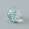Handmade Lampwork Beads, Round, Number Pattern, 12x11mm, Hole: 1.6mm