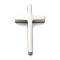 304 Stainless Steel Pendants, Cross Charm, Stainless Steel Color, 29.5x17.5x4.5mm, Hole: 3.5mm