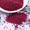MIYUKI Delica Beads, Cylinder, Japanese Seed Beads, 11/0, (DB0775) Dyed Semi-Frosted Transparent Scarlet, 1.3x1.6mm, Hole: 0.8mm, about 2000pcs/10g