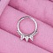 316L Stainless Steel Hoop Nose Rings, Stainless Steel Color, 8mm, Pin: 1.2mm