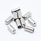 Tarnish Resistant 304 Stainless Steel Cord End Caps, Column, Stainless Steel Color, 8x3.5mm, Inner Diameter: 3mm