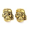 Tibetan Style Alloy Beads, Cadmium Free & Lead Free, Skull Helmet Beads, Antique Golden, 17x15x10mm, Hole: 5mm, about 227pcs/1000g