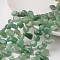 Nuggets Natural Green Aventurine Bead Strands, 12~16x8~13x6~8mm, Hole: 1mm, about 53pcs/strand, 15.3 inch
