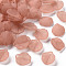 Transparent Frosted Acrylic Pendants, Petaline, Rosy Brown, 16x14.5x3mm, Hole: 1.6mm