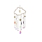 Metal Hanging Ornaments, Glass Tassel Suncatchers Home Garden Outdoor Decorations, Cloud, 470mm