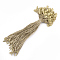 Jute Twine, with Seal Tag, Plastic Hang Tag Fasteners, BurlyWood, 180x1.5mm, seal tag: 9x7.5x4mm and 8x3x2.5mm, about 1000pcs/bag