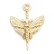Alloy Pendants, Butterfly with Skull Charms, Golden, 25x18.5x6mm, Hole: 1.8mm