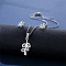 304 Stainless Steel Pendant Necklace & Stud Earring, Stainless Steel Color, Leaf, 450mm