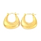Teardrop Ion Plating(IP) 304 Stainless Steel Hoop Earring, Real 18K Gold Plated, 26x24.5mm