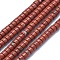 Natural Red Jasper Beads Strands, Flat Round/Disc, 3.8~4.2x2~4.5mm, Hole: 0.8~1mm, about 152~180pcs/strand, 15.1~15.5 inch(38.5~39.5cm)