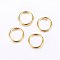 304 Stainless Steel Open Jump Rings, Golden, 20 Gauge, 4.5x0.8mm, Inner Diameter: 3mm