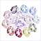 Transparent Acrylic Linking Rings, AB Color Plated, Quick Link Connectors, For Jewelry Curb Chains Making, Twist, Mixed Color, 22.5x16.5x5mm, Inner Diameter: 6x12mm