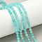 Natural Amazonite Beads Strands, Grade A, Faceted, Round, 4mm, Hole: 0.5mm, about 98pcs/strand, 15.7 inch(40cm)