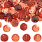 140Pcs Dyed Natural Akoya Shell Pendants, Disc Charms, Light Salmon, 15x1mm, Hole: 1.2mm